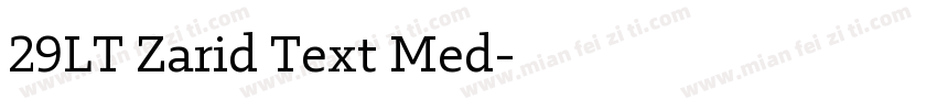 29LT Zarid Text Med字体转换